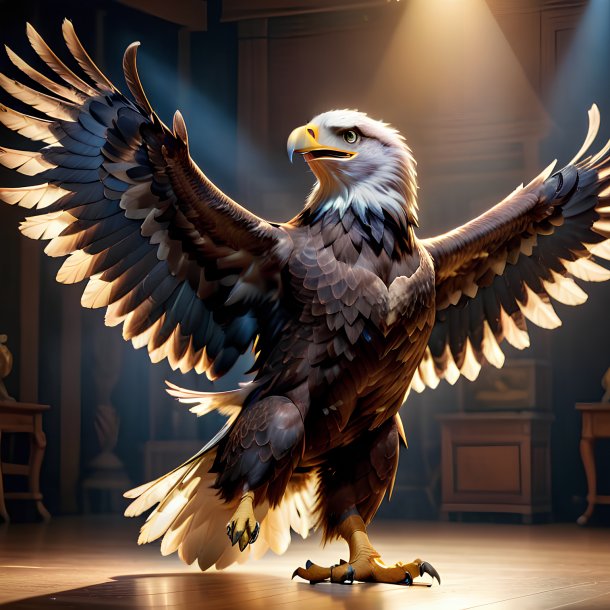 Picture of a dancing eagle