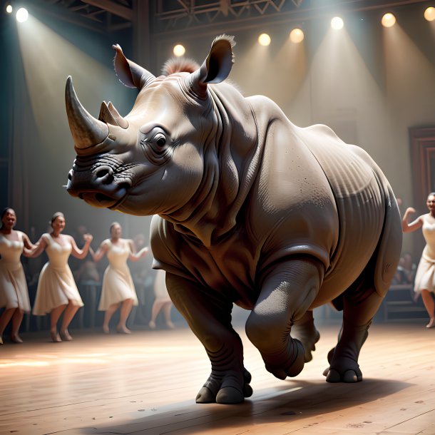 Picture of a dancing rhinoceros