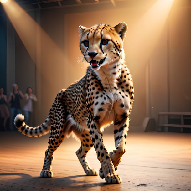 Picture of a dancing cheetah