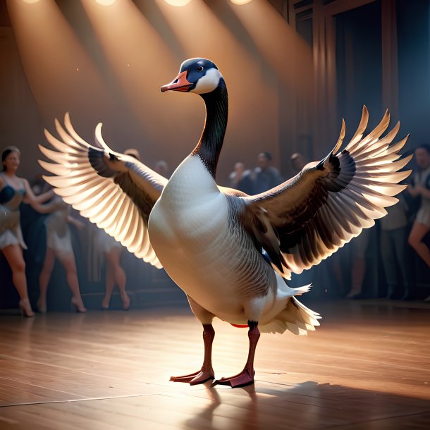 Picture of a dancing goose