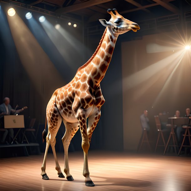 Picture of a dancing giraffe