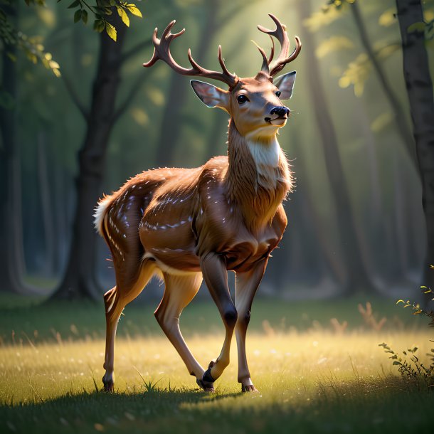 Photo d'un cerf dansant