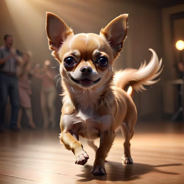 Foto de un chihuahua bailarín