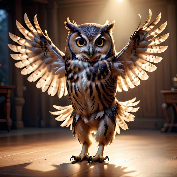 Picture of a dancing owl