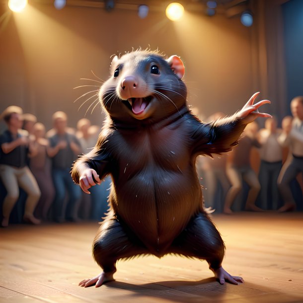 Picture of a dancing mole