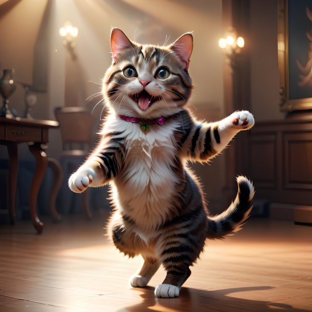 Picture of a dancing cat