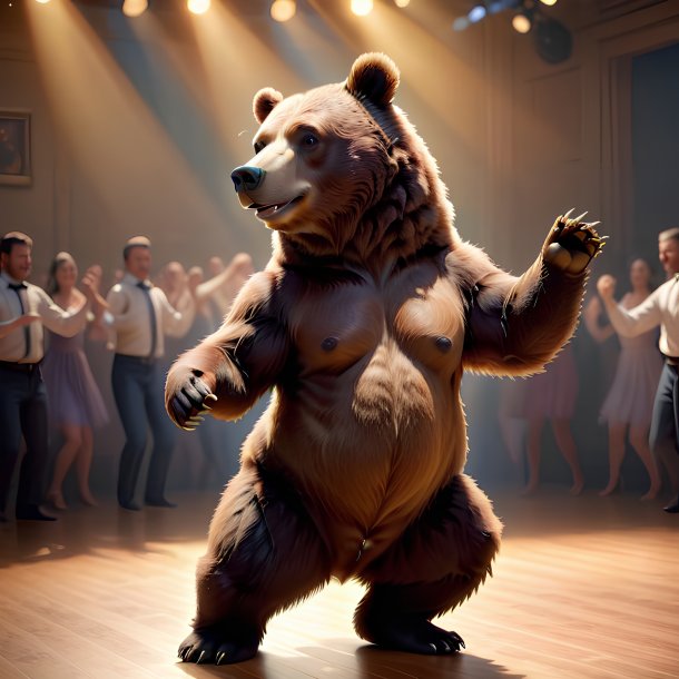 Foto de un oso bailarín