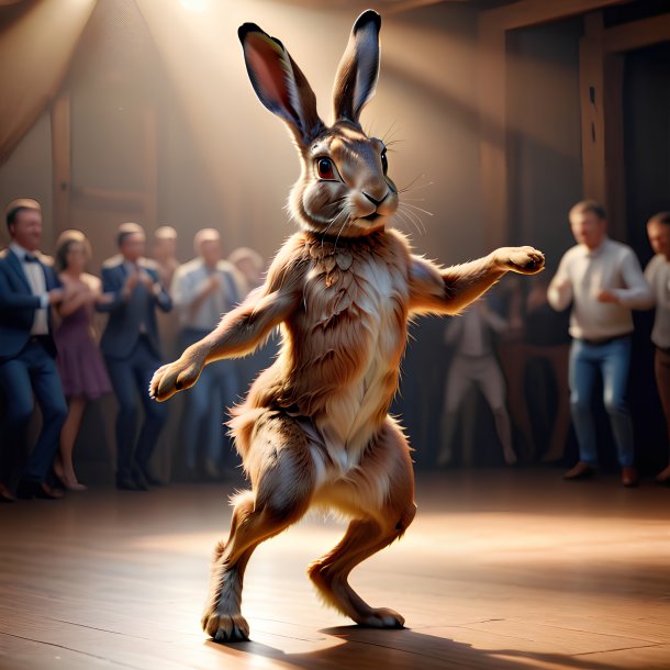 Picture of a dancing hare