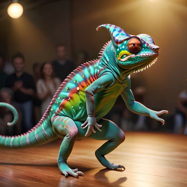 Picture of a dancing chameleon