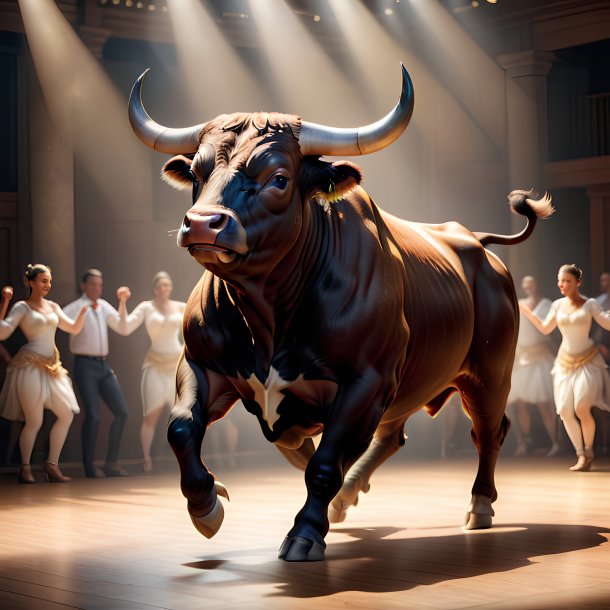 Picture of a dancing bull