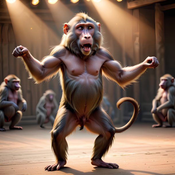 Picture of a dancing baboon