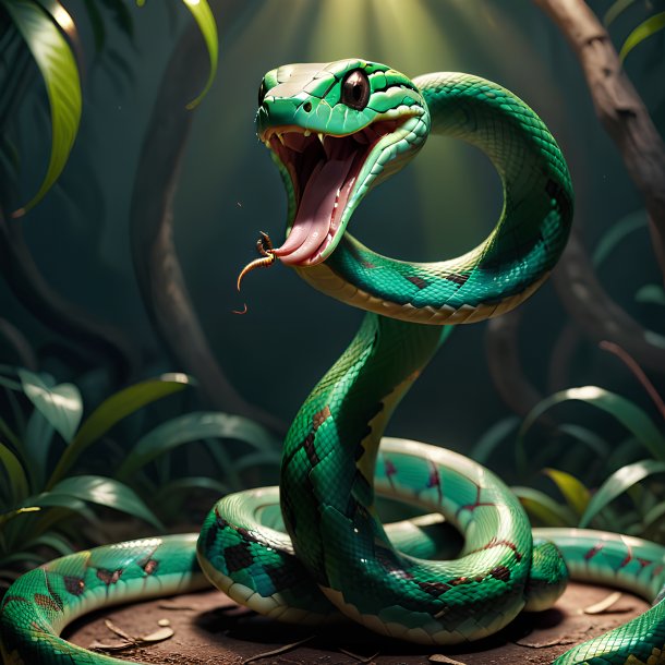 Picture of a dancing snake