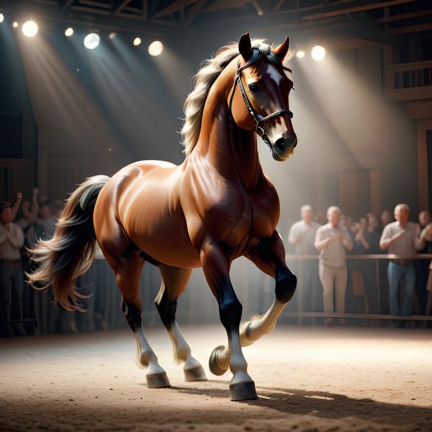 Foto de un caballo bailarín