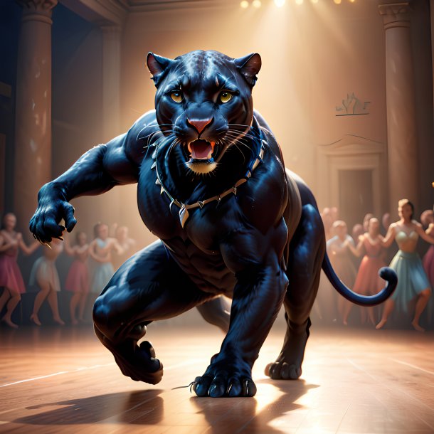 Picture of a dancing panther