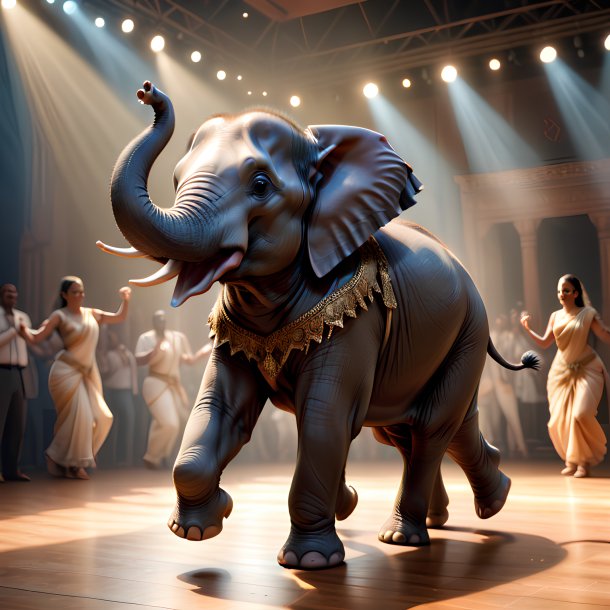 Picture of a dancing elephant