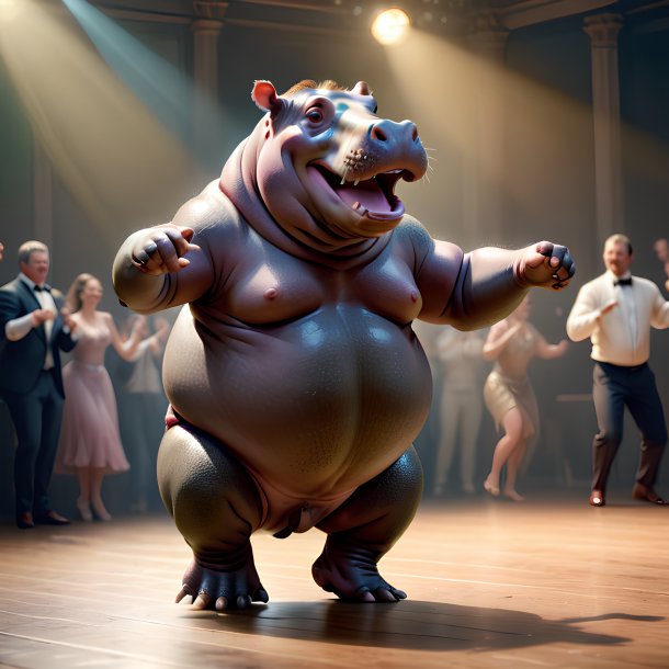 Picture of a dancing hippopotamus