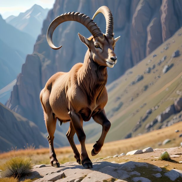 Picture of a dancing ibex