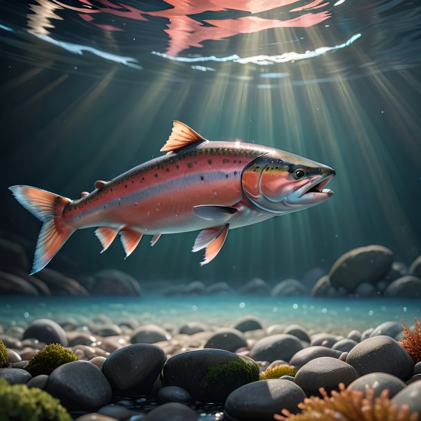 Picture of a dancing salmon