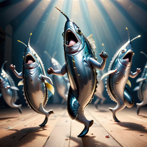 Imagem de uma sardinha dançante