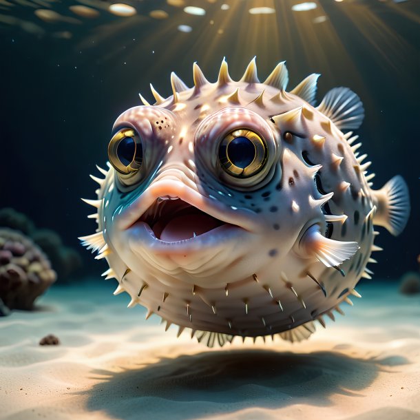 Picture of a dancing pufferfish