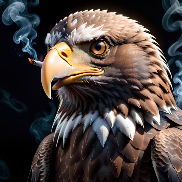 Picture of a smoking eagle