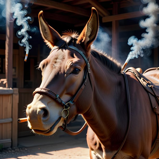 Picture of a smoking mule