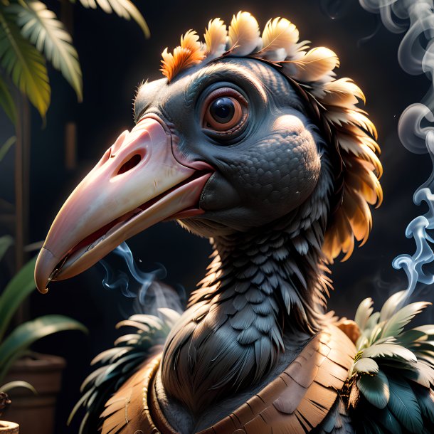 Picture of a smoking dodo