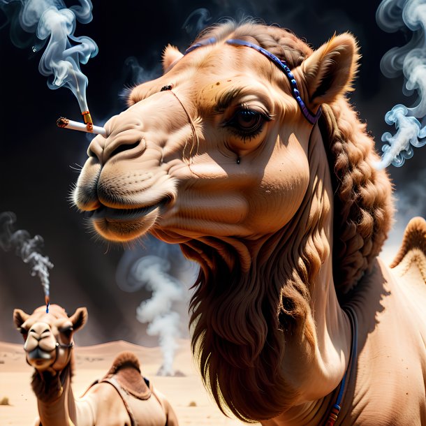 Picture of a smoking camel