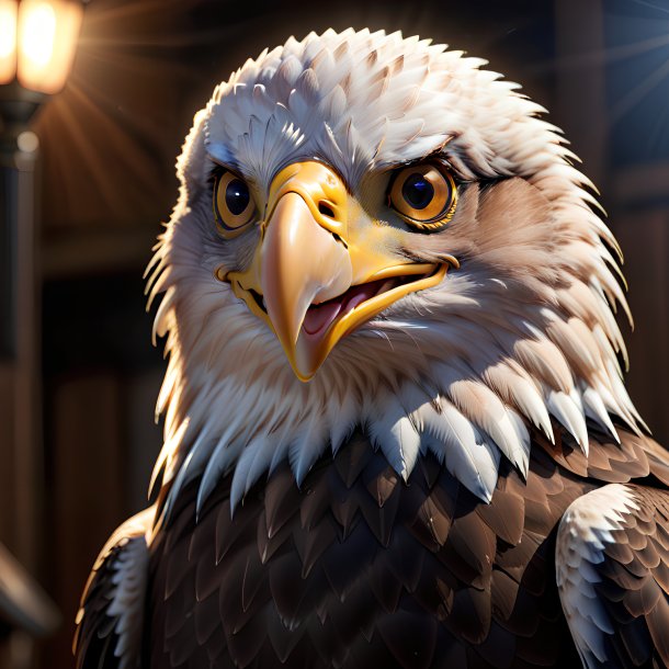 Picture of a smiling eagle