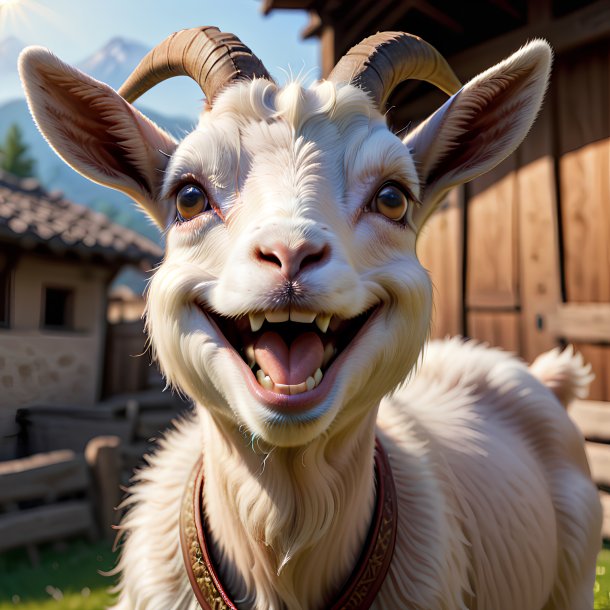 Picture of a smiling goat