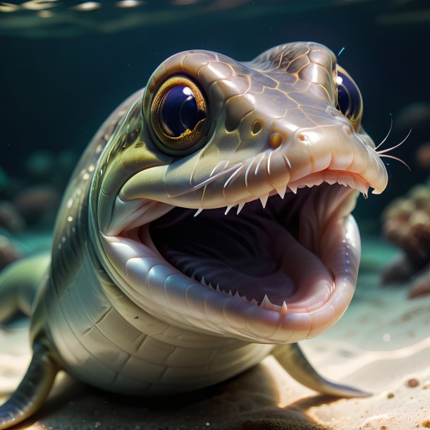 Picture of a smiling eel