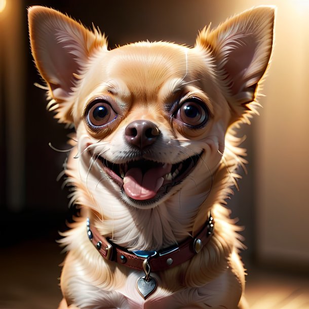 Foto de un chihuahua sonriente