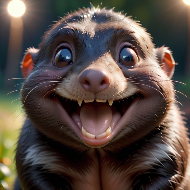 Picture of a smiling mole