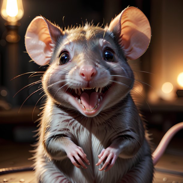 Picture of a smiling rat