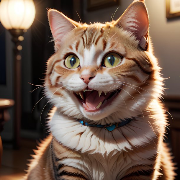 Picture of a smiling cat