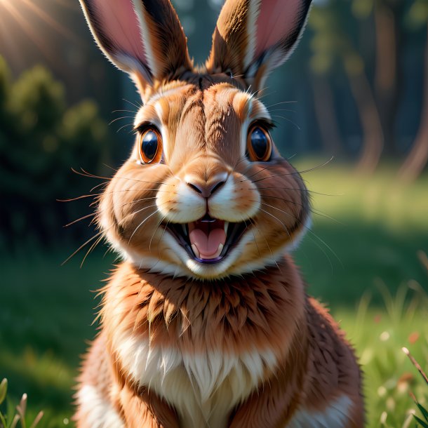 Picture of a smiling hare