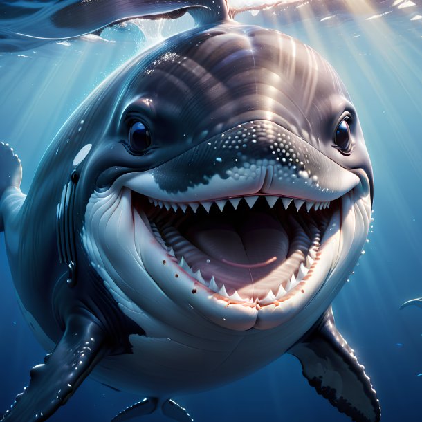 Picture of a smiling whale