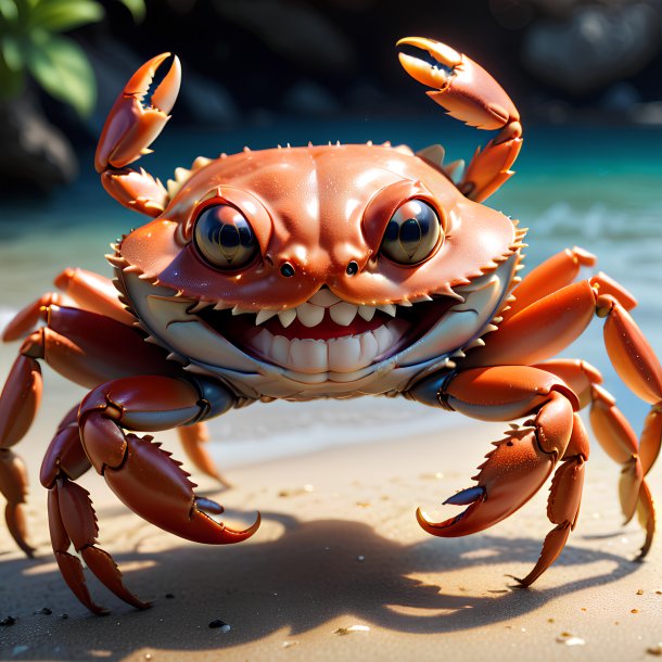 Image d'un crabe souriant