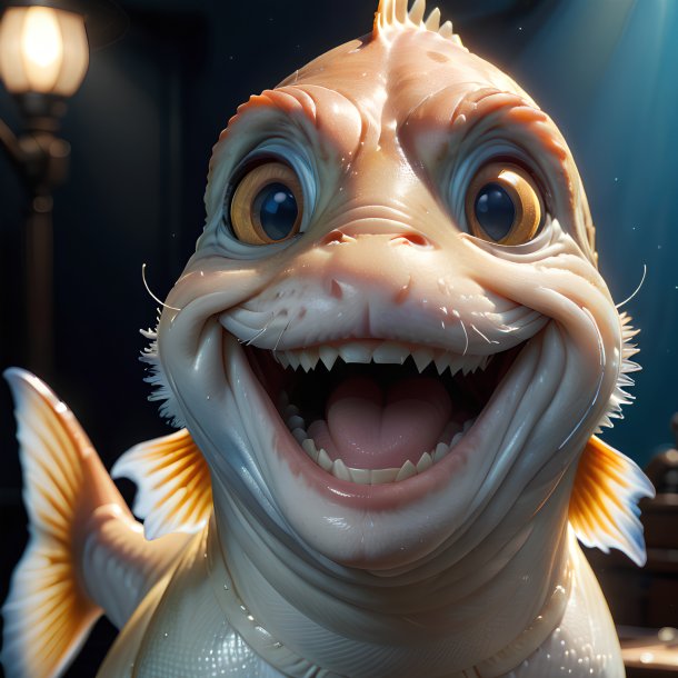 Imagem de um haddock sorridente