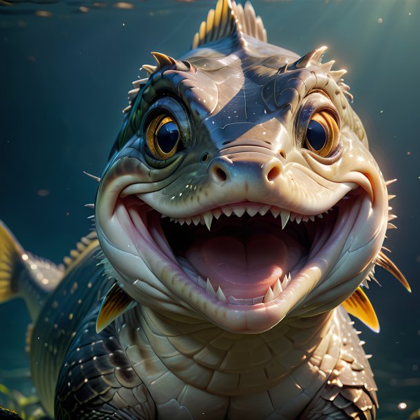 Picture of a smiling pike