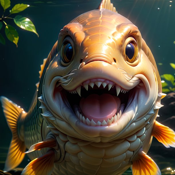 Picture of a smiling carp