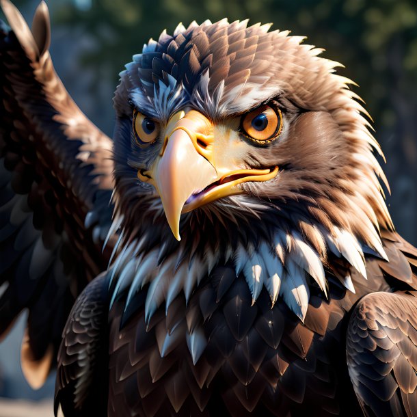 Picture of a angry eagle