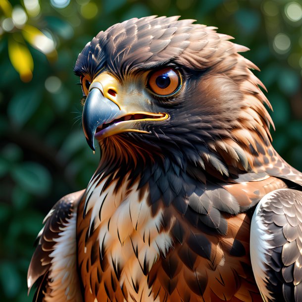 Picture of a angry hawk