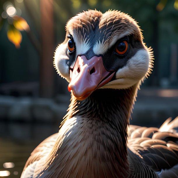 Picture of a angry goose