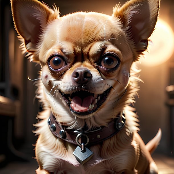 Picture of a angry chihuahua