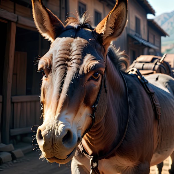 Image d'une mule en colère