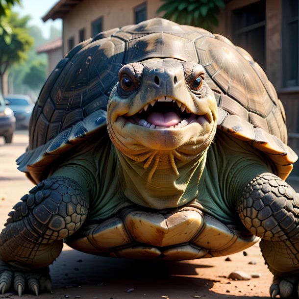 Picture of a angry tortoise