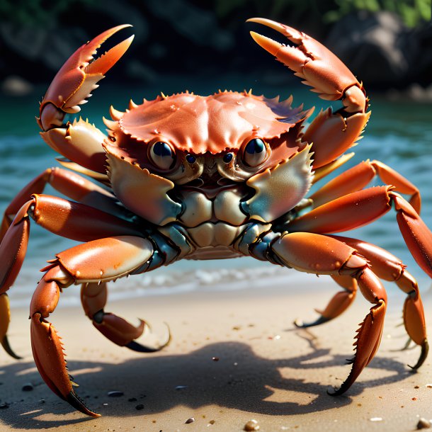 Picture of a angry crab