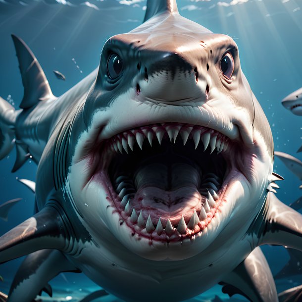 Picture of a angry shark