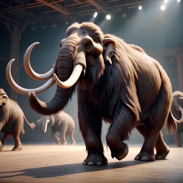 Imagem de um mamute dançante